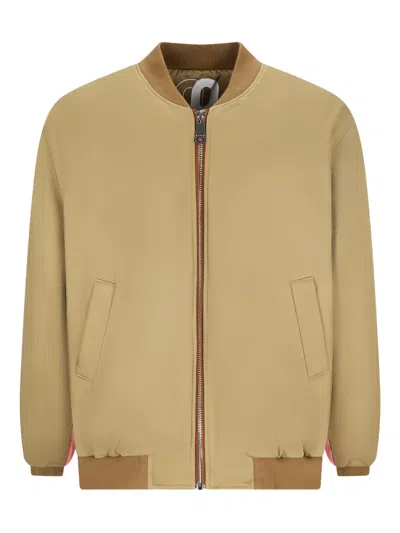 Khrisjoy Combo Bomber Jacket In Yellow
