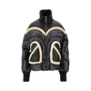 Khrisjoy Black Nylon Corazon Down Jacket In Black