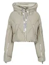 KHRISJOY CRYSTAL EMBELLISHED QUILTED ZIP-UP JACKET