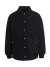 Khrisjoy Navy Blue Chore Quilted Down Jacket In Dark Blue
