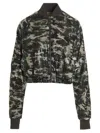 Khrisjoy Sequin Bomber Jacket Casual Jackets And Parka Green In Dark Green