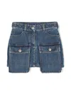 Khrisjoy Denim Mini Skirt In Blue