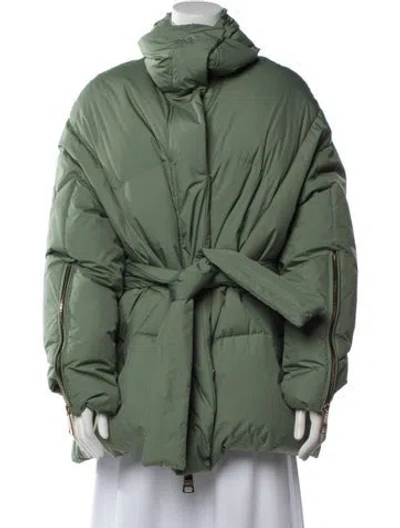 Pre-owned Khrisjoy Down Jacket In Green