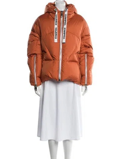 Pre-owned Khrisjoy Down Jacket In Orange