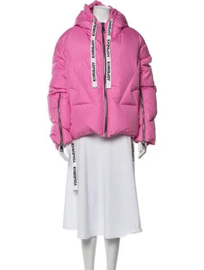 Pre-owned Khrisjoy Down Jacket In Pink