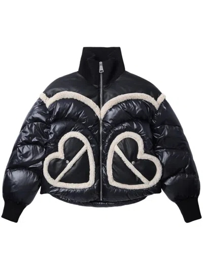 Khrisjoy Black Nylon Corazon Down Jacket