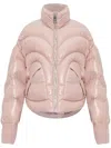 Khrisjoy Long-sleeved Down Jacket In Pink