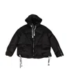 Khrisjoy Down Jacket With Drawstring In Black