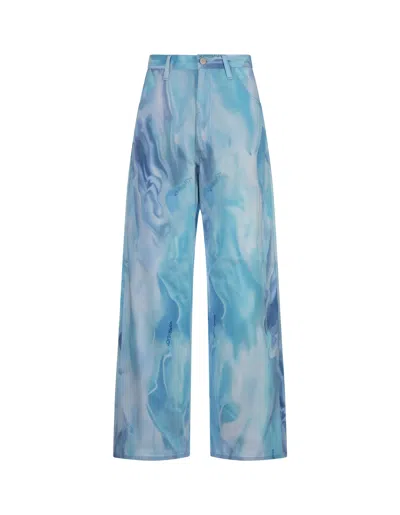Khrisjoy Elio Air 5 Pockets Jeans In Tropical Breeze In Blue