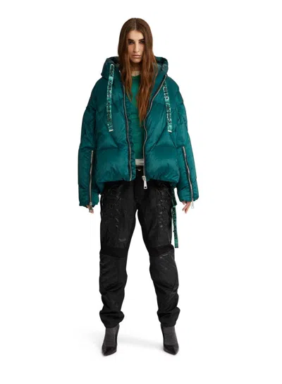 Khrisjoy Emblem Cotton Suit In Green