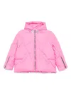 Khrisjoy Hooded Puffer Jacket In Fucsia