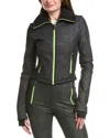 Khrisjoy Glitter Ski Jacket In Black