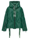 Khrisjoy Khris Iconic Shiny Puffer Coat In Green