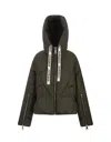 Khrisjoy Woman Puffer Military Green Size 00 Polyester In Green