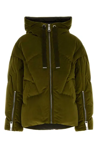 Khrisjoy Green Velvet Milano Down Jacket