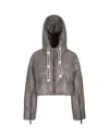 Khrisjoy Grey Khris Shorty Puffer Jacket In Grey