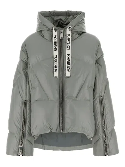 Khrisjoy Hodded Jacket In Gray