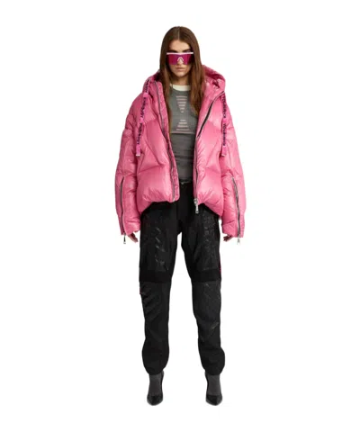 Khrisjoy Hooded Down Jacket In Black