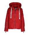 Khrisjoy Iconic' Red Polyester Blend Down Jacket In Red
