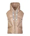 Khrisjoy Hooded Down Vest In Nude