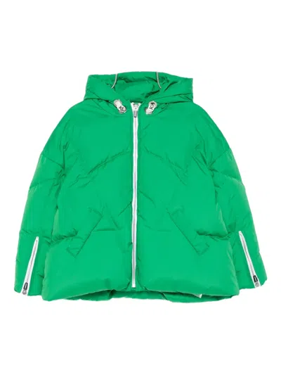 Khrisjoy Hooded Padded Jacket In Green