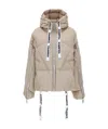 Khrisjoy Hooded Padded Jacket In Nude
