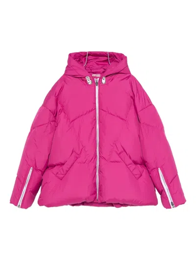 Khrisjoy Hooded Padded Jacket In Pink