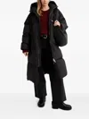 Khrisjoy Hooded Puffer Coat In Black