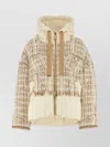 Khrisjoy Women's Butter Yellow Quilted Tweed Jacket In Neutral