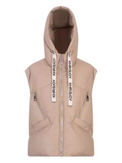 KHRISJOY HOODED QUILTED GILET