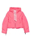 Khrisjoy Long-sleeved Hooded Down Jacket In Pink