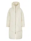 Khrisjoy Hooded Zip-fastening Coat In Neutral