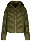 Khrisjoy Hug Green Polyester Blend Down Jacket In Green