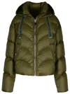 Khrisjoy Hug Green Polyester Blend Down Jacket In Green