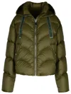 Khrisjoy Hug Green Polyester Blend Down Jacket In Green