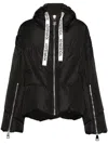 Khrisjoy Black Down Jacket With Branded Drawstring