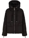 Khrisjoy Black Polyester Blend Milano Down Jacket In Brown
