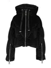 Khrisjoy Iconic Milano Crop Down Jacket In Black