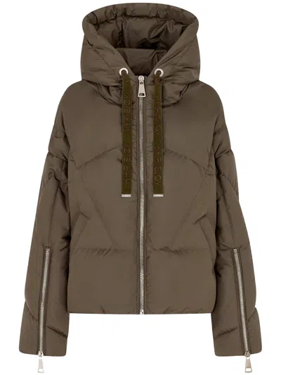Khrisjoy Iconic Milano Down Jacket In Brown