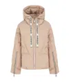 Khrisjoy Iconic Milano Hooded Quilted Jacket In Neutral