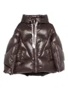 Khrisjoy Khris Iconic Milano Shiny Jacket In Brown