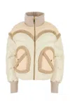 Khrisjoy Ivory Nylon Corazon Down Jacket In Butter