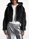 Khrisjoy Quilted Cropped Puffer Jacket In Black