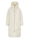 Khrisjoy Hooded Zip-fastening Coat In Neutral