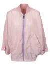 Khrisjoy Wide-sleeve Bomber Jacket In Pink