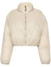 Khrisjoy Joy Puffer Jacket In Beige