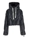 Khrisjoy Zip-up Hooded Padded Jacket In Black