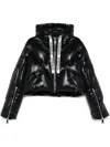 Khrisjoy Zip-up Hooded Padded Jacket In Black
