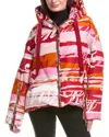 Khrisjoy Khris Graffiti Down Jacket In Pink