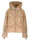 Khrisjoy Khris Shiny Down Jacket In Beige